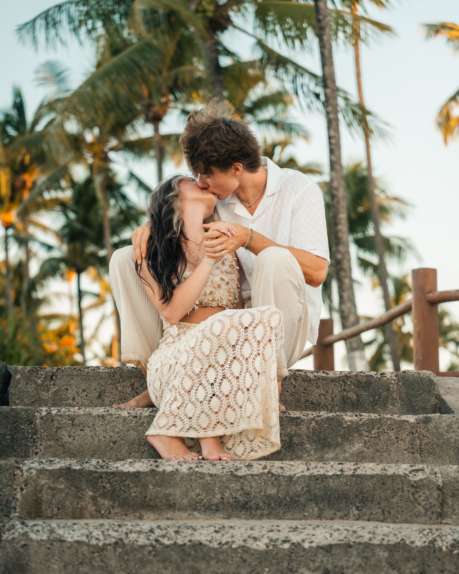 Ensaio de casal na praia em Morro de São Paulo